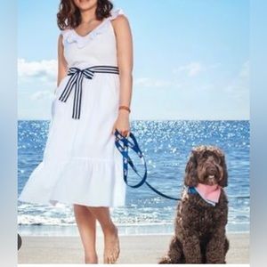 NWT Vineyard Vines for Target White Seersucker dress with tie belt - Large